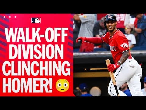 GREATEST DIVISION COMEBACK EVER! π± Guardians WIN AL Central after Brayan Rocchio WALK-OFF HOMER! π³