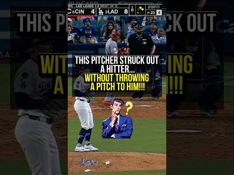 Strange but true! Alex Vesia strikes out Will Benson without throwing him a SINGLE Pitch! 𫨠#mlb