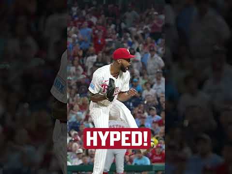 Cristopher Sánchez was HYPED after his 10th strikeout 🔥