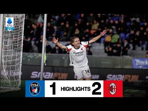 Modrić segna il gol vittoria! | Pisa 1-2 AC Milan | Highlights Serie A