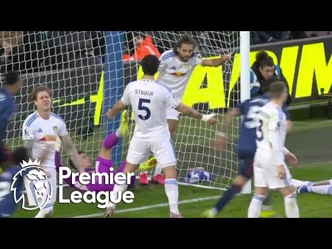 Karl Darlow's own goal doubles Arsenal's lead against Leeds United | Premier League | NBC Sports