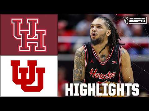 RECORD NIGHT 𤩠Houston Cougars vs. Utah Utes | Full Game Highlights | ESPN College Basketball