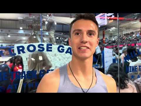 Colin Sahlman after 1:44.70 at Millrose to break 37-year-old NCAA 800 record