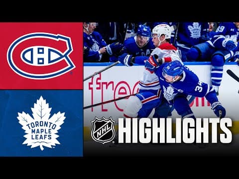 Canadiens vs. Maple Leafs | NHL Highlights | December 06, 2025
