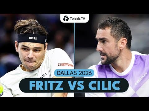 Taylor Fritz vs Marin Cilic Serving SHOWDOWN ⚔️ | Dallas 2026 Highlights