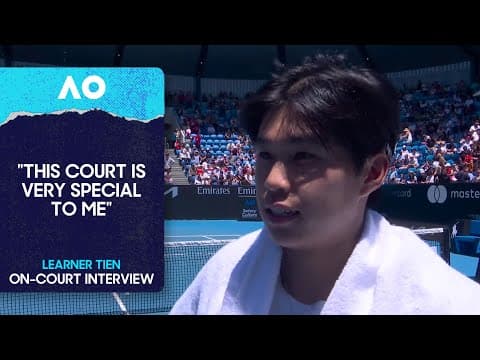 Learner Tien On-Court Interview | Australian Open 2026 Third Round