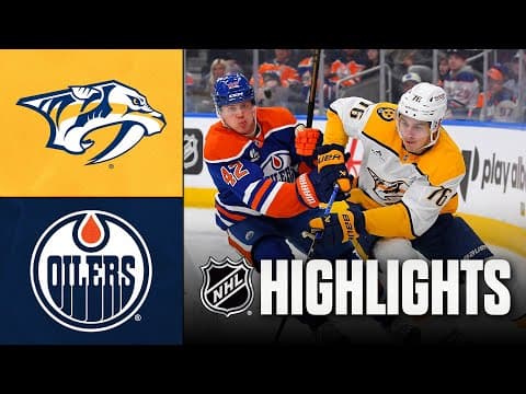 Predators vs. Oilers | NHL Highlights | January 06, 2026