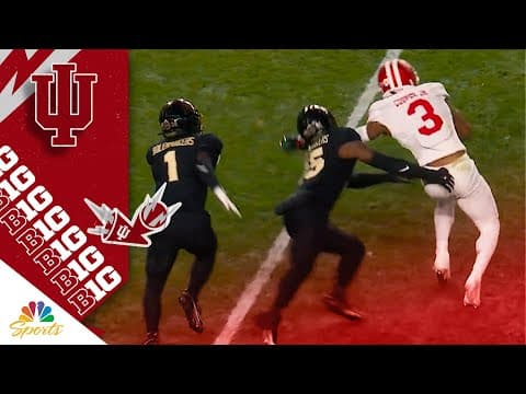 Omar Cooper Jr. shrugs off Purdue defenders on highlight TD for Indiana | Big Ten on NBC Sports