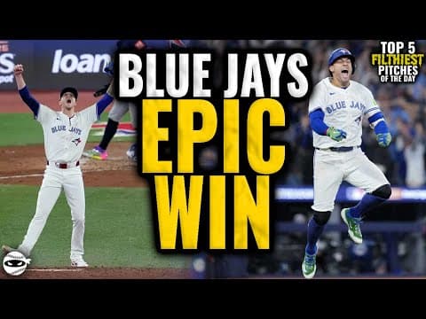 Hoffman strikes out the side...Blue Jays advance to the World Series!