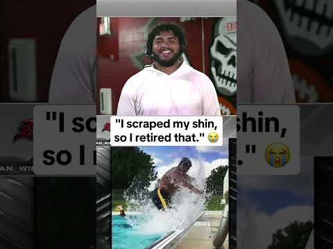 Consider it a lesson learned for Buccaneers tackle Tristan Wirfs 😅