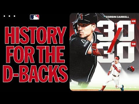 Corbin Carroll is the 1st D-back to join the 30-30 club 😍 (Check out how he got there in 2025!!)