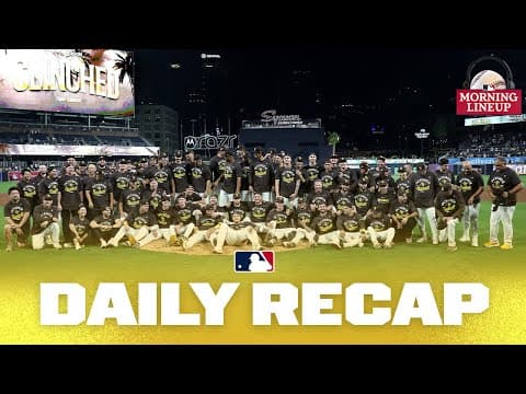 Padres clinch with walk-off, big Tigers-Guardians series on deck | Morning Lineup (MLB Daily Recap)