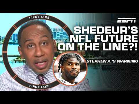 Stephen A. SOUNDS OFF 🗣️ ’Shedeur cannot look like trash’ in first NFL career start | First Take