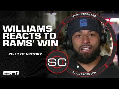 Kyren Williams says the Rams are 'built for anything' after overtime win vs. Bears šŖ | SportsCenter
