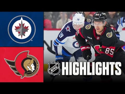 Jets vs. Senators | NHL Highlights | January 03, 2026