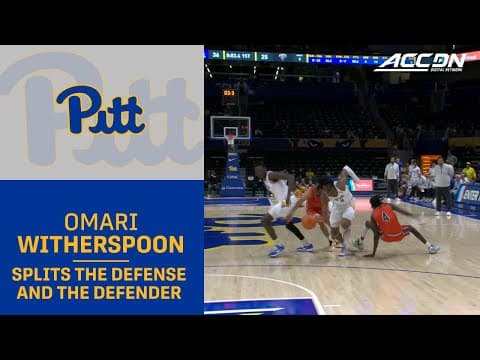 Pitt's Omari Witherspoon Splits The Defense & The Defender Does A Split
