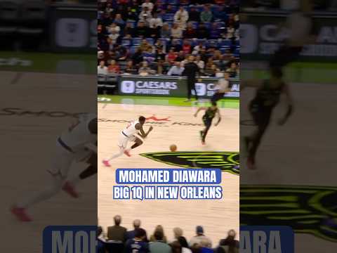 Mohamed Diawara had an explosive 1Q on the road in New Orleans. 💥 #knicks #nba #basketball