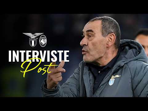 🗣️ LE INTERVISTE A MISTER SARRI, PROVSTGAARD E MARUSIC | LAZIO-ATALANTA 0-2