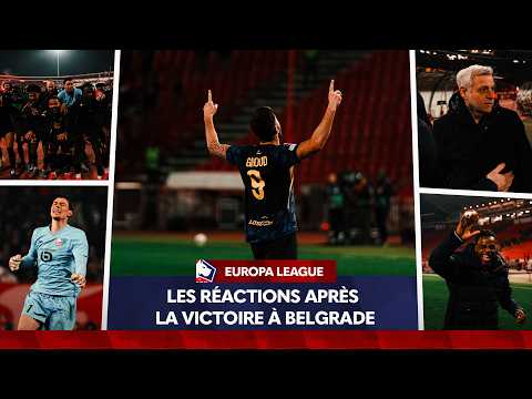 La joie et les rรฉactions lilloises aprรจs la qualification en Europa League ๐คฉ๐๏ธ