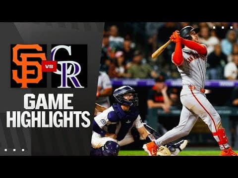 Giants vs. Rockies Game Highlights (9/2/25) | MLB Highlights