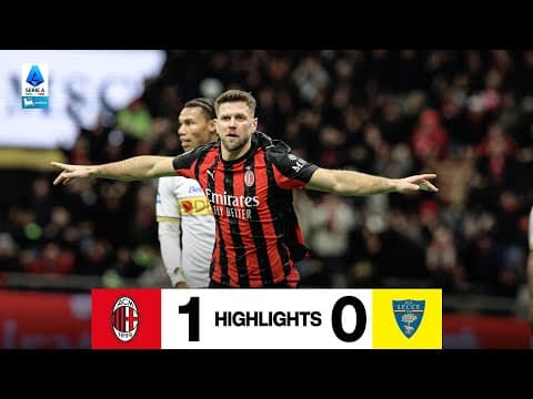 Il primo gol di Füllkrug a San Siro vale la vittoria | Milan 1-0 Lecce | Highlights Serie A