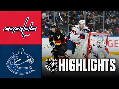 Capitals vs. Canucks | NHL Highlights | January 21, 2026