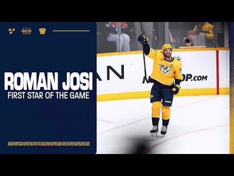 Roman Josi: First star of the Game - Jan. 13