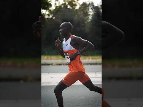 2:04:52 marathon PB for Joshua Cheptegei in Amsterdam 🔥 #running #sports #uganda