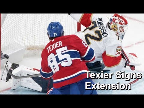 Canadiens Extend Texier, McDavid's Points Streak Hits 20, Sanderson Sets Speed Mark