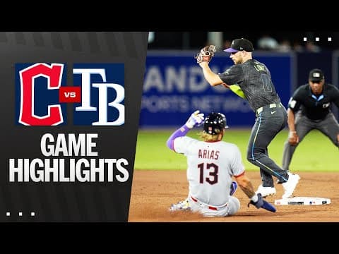 Guardians vs. Rays Game Highlights (9/5/25) | MLB Highlights