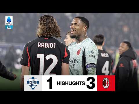 Le parate di Maignan, la doppietta di Rabiot | Como 1-3 Milan | Highlights Serie A