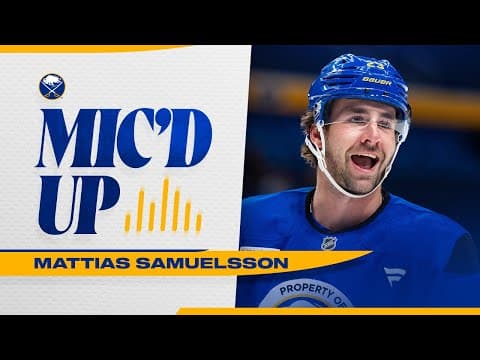 "OH YEAH!" | Mattias Samuelsson Mic'd Up At Practice In Seattle | Buffalo Sabres