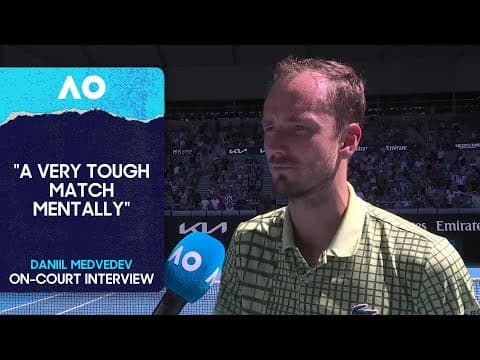 Daniil Medvedev On-Court Interview | Australian Open 2026 Second Round