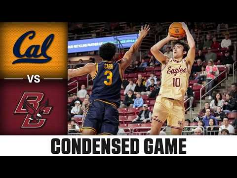 Cal vs. Boston College Condensed Game | 2025-26 ACC Men's Basketball