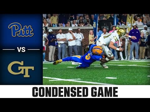 Pitt vs. Georgia Tech Condensed Game | 2025 ACC Football
