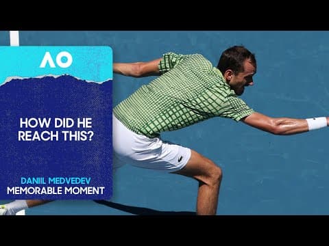 Medvedev Hits Stunning Passing Shot | Australian Open 2026