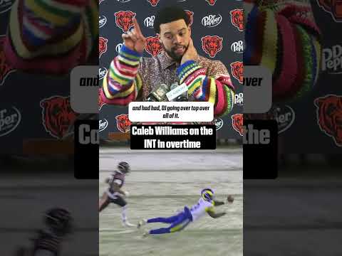 Caleb Williams explains his interception in overtime vs. the Rams