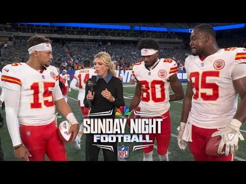 Patrick Mahomes: Chiefs' defense played 'tail off' in first win of 2025 season | SNF | NFL on NBC