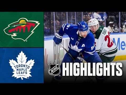Wild vs. Maple Leafs | NHL Highlights | January 19, 2026