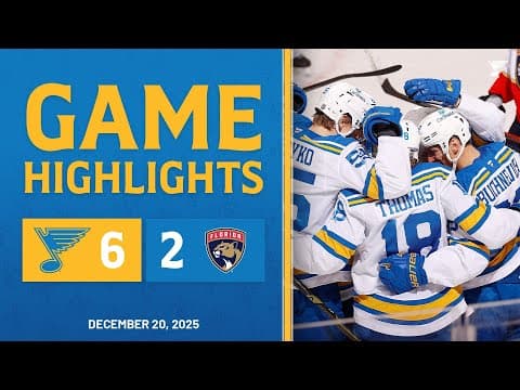 Game Highlights: Blues 6, Panthers 2