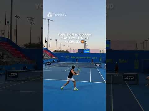 Tennis At Sunset ππ»ββοΈ