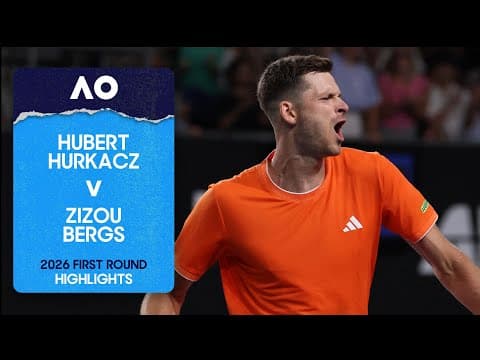 Hubert Hurkacz v Zizou Bergs Highlights | Australian Open 2026 First Round