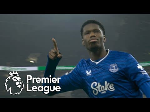 Thierno Barry blasts Everton level with Leeds United | Premier League | NBC Sports
