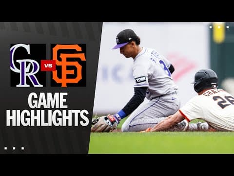 Rockies vs. Giants Game Highlights (9/28/25) | MLB Highlights