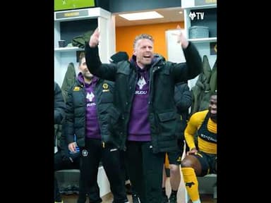 SCENES after Villa win!