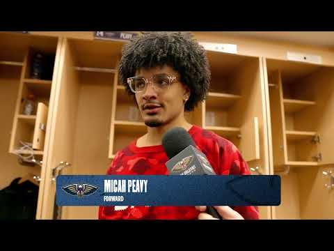 Micah Peavy on defense vs. Kevin Durant | Pelicans-Rockets Postgame Interview 1/18/2026