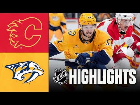 Flames vs. Predators | NHL Highlights | December 02, 2025