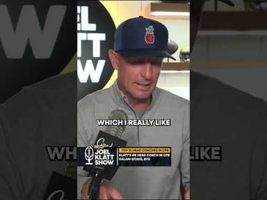 Joel Klatt's No. 8 head coach is a consistent winner 😲 #cfb #football