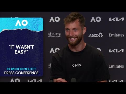 Corentin Moutet Press Conference | Australian Open First Round
