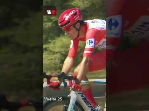 Cruising in the red jersey 😎👋 Torstein Træen is enjoying a so far relaxed Stage 8 at La Vuelta.